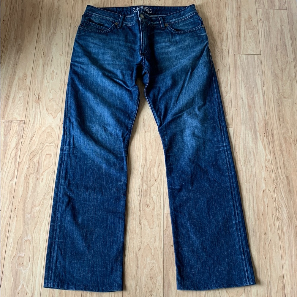 Robin's Jean Dark Blue Bootcut Jeans with Stud Accents - Picture 2 of 16